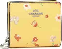 Amazon | [コーチ]アウトレット 二つ折り財布 ミニ財布 花柄 イエロー